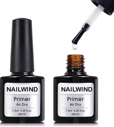 NAILWIND Nail Primer, Fast Air Dry, No Lift Prep for Gel and Acrylic Powder Foundation for Long-lasting Nail Polish 7.5ml