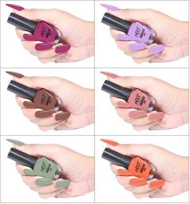 HOOT Trendy Quick-drying, Long-Lasting | Chip resistance, Gel Based Nail Polish Combo Multicolor-4