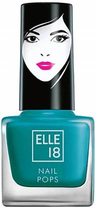 ELLE 18 Nail Pops Nail Color, Glossy & Matte Finish Light blue