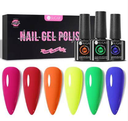 Bombastic UR SUGAR 7ml UV LED Fluorescent Gel Nail Polish Neon Soak Off Gel Polish Neon