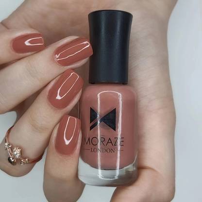 MORAZE Paint Your Own Rainbow Nude Nail Polish | Long Lasting Nail Polish | Chip Resistant Properties | Nail Lacquer | Nail Enamel | Nail Paint | for Girls | Paraben Free | 8 ML | Shade- The Almond Nude The Almond Nude