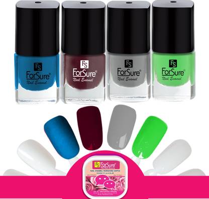 ForSure Trendy Premium Quick Dry Gel Nail Polish Nail Art Combo Pack (5ml Each)