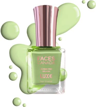 FACES CANADA Ultime Pro Splash Luxe Nail Enamel | Glossy Finish | Quick Drying Celery Spring(L02)
