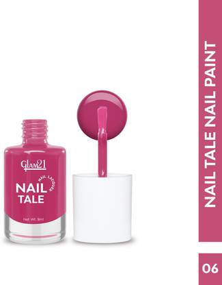 Glam21 Nail Tale Multicolor, Quick Dry & Chip Resistant Nailpaint | Long-stay Pink-02