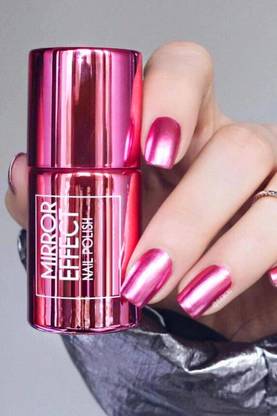 ADJD Magic Mirror Effect Chrome Nail Art Polish Metallic Pink Pink