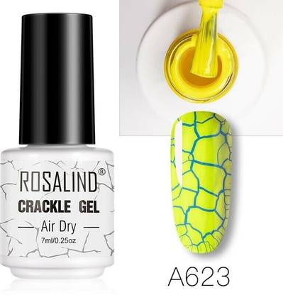 ROSALIND Crackle Gel Air Dry Polish Cracking Nail Lacquer Quick Drying Nail Art Gel (RL-7ml-A623) RL-7ml-A623
