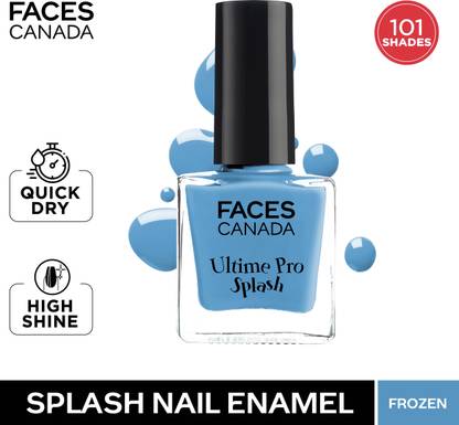 FACES CANADA Ultime Pro Splash Nail Enamel | Glossy | Quick Drying | Long Lasting | 8ml, Frozen 40