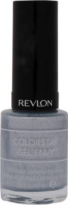 Revlon Colorstay Gel Envy Longwear Nail Enamel- Lucky Us glossy shimmering silver