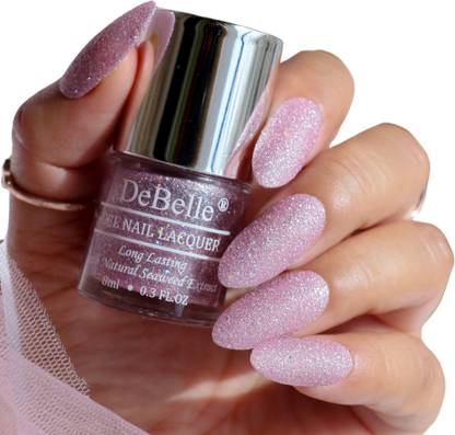 DeBelle Gel Nail Lacquer (Lavender with Holo Glitter ; Sugar Finish) Ophelia