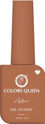 COLORS QUEEN Affair Matte Nail Lacquer, Chip Resisting, Long Lasting & Quick Dry Nail Polish 04 -Rusty Cinemon