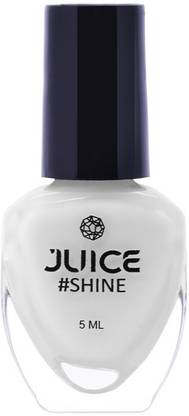 Juice SHINE High Gloss, Chip Resistant, Gel Effect, Upto 80% more pigmented NailPolish White - 20