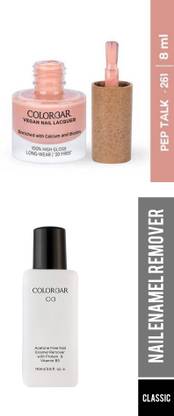 COLORBAR VEGAN NAIL LACQUER (Pep Talk-261)+ remover