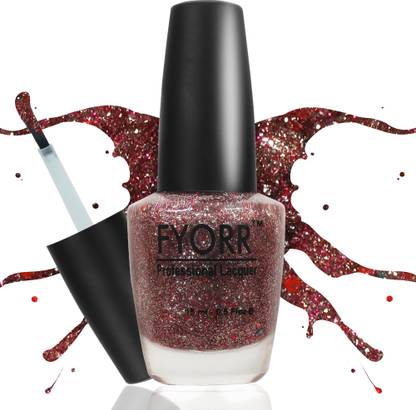 FYORR 15ML Quick Dry Long Lasting Smooth Finish Glitter Nail Polish Pinky Star