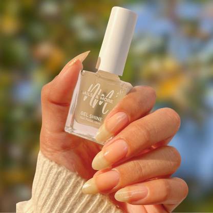 एन एम नेल्स एंड मोर Argan Oil Infused Gel Shine Nail Polish Lacquer बेस कोट
