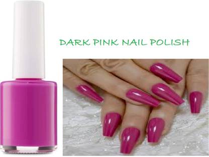 Luipui DARK PINK NAIL POLISH TRENDING AND STYLISH NAIL PAINT 9(ML) PINK