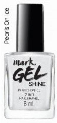 AVON MARK GEL SHINE 7-IN-1 PEARL FINISH NAIL ENAMEL-E42 PEARLS ON ICE