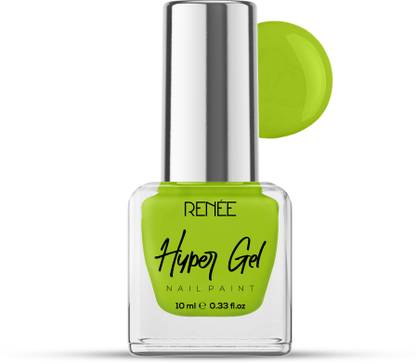 Renee Hyper Gel Nail Paint Lime Green | Chip Resisting Formula and High Shine Polish Lime Green