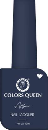 COLORS QUEEN Affair Matte Nail Lacquer, Chip Resisting, Long Lasting & Quick Dry Nail Polish 17 - Midnight Magnet