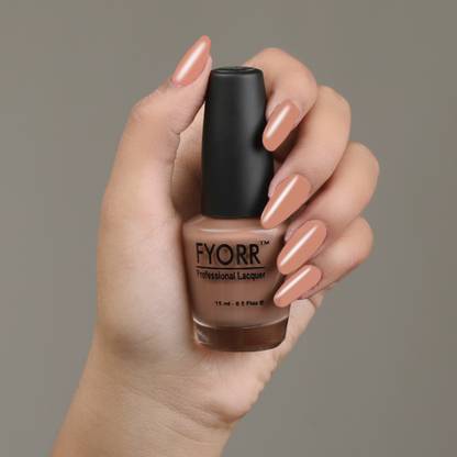 FYORR 15ML Quick Dry Long Lasting Smooth Finish Nail Polish (15ml) (Brown Town)