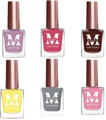 MIshaya Nail Paint Combo | Unique colors pack of 6 All Collor