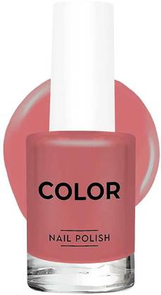 MYEONG Solid Color Nail Polish Long Lasting Nail Art dark coral