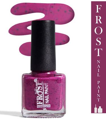 Raj Cosmetics's Frost Pastel Nail Enamel - Deep Pink Dark pink