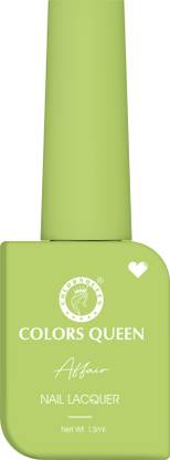 COLORS QUEEN Affair Matte Nail Lacquer, Chip Resisting, Long Lasting & Quick Dry Nail Polish 60 - Pale Olive
