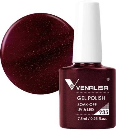 VENALISA 7.5ml Gel Nail Polish Soak Off UV LED Nail Gel Polish need UV light to Cure 735 VIP3-735
