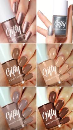 GIFTY Nail Polish Set| Long Stay, Quick Dry Nail Paint Magical Gold, Moon Light, Ocean Sparkle