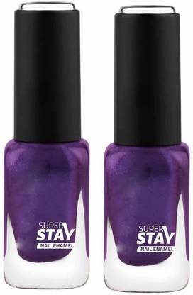 YAWI high shine best color glitter nail polish purple