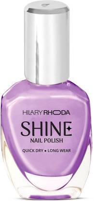 Hilary Rhoda Mirror Shine Nail Polish| Glossy Gel Finish| Long Lasting & Chipfree Nail Polish ( Lilac )