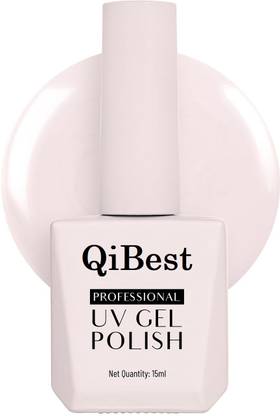 skinplus Presents QiBest Professional UV Gel Nail Polish| Glossy Finish| Shade -02| 15 ml Multicolor