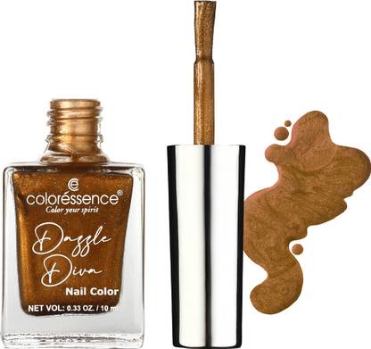 COLORESSENCE Dazzle Diva Glitter|Rich Pigmentation|Nail Color|All Skin|Amber Amber