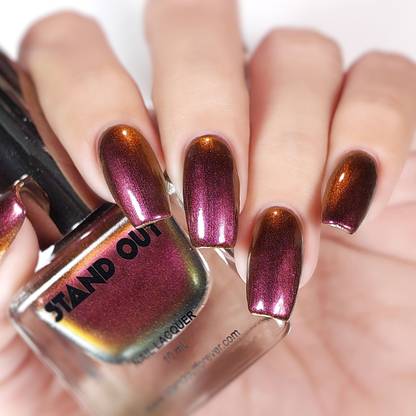 STAND OUT Multi Chrome Colour Changing Shimmer Iridescent Nail Polish Gleamier
