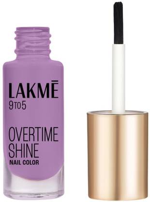 Lakmé 9 to 5 Primer + Gloss Nail Color Lilac Link