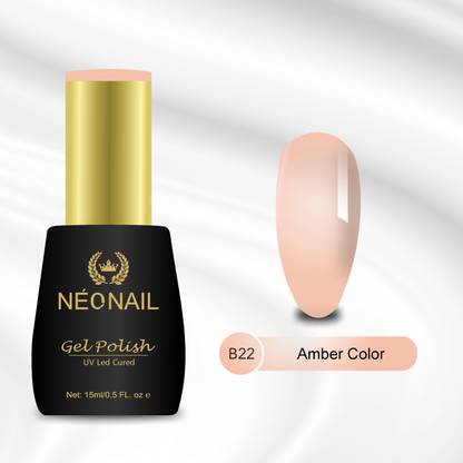 NEONAIL Premium UV Gel Nail Polish 15ml Soak-Off UV LED Cured Gel for DIY Nail Salon B22 Amber Color