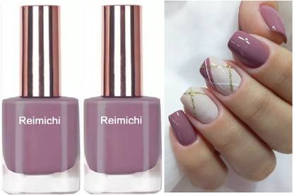 REIMICHI Pack of 2 Quick Dry One Swipe Application & Toxin Free Nailpaint
