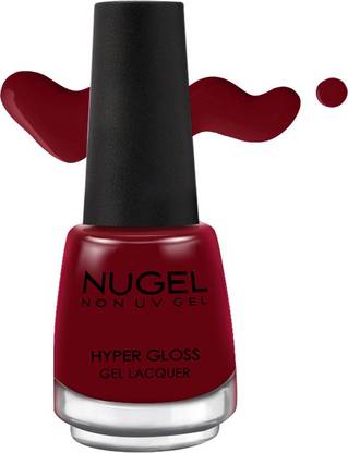 nugel CARDINAL RED - 141 Non Uv Gel Hyper Gloss Nail Enamel CARDINAL RED - 141