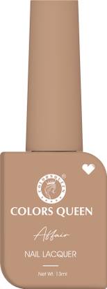 COLORS QUEEN Affair Matte Nail Lacquer, Chip Resisting, Long Lasting & Quick Dry Nail Polish 30 - Amber Wood