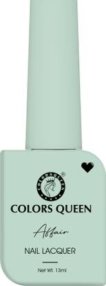 COLORS QUEEN Affair Matte Nail Lacquer, Chip Resisting, Long Lasting & Quick Dry Nail Polish 37 - TameTeal