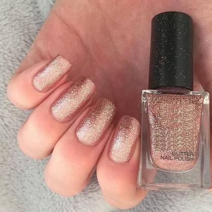 REIMICHI New Quick-dry Formula Smooth & Perfect Glitter Rose Gold Nail Polish ROSE GOLD
