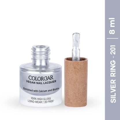 COLORBAR Vegan Nail Lacquer-Silver Ring-201 Silver
