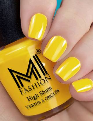 MI FASHION Yellow Nail Polish Immerse Your Nails in the Captivation of Long Lasting Yellow Yellow