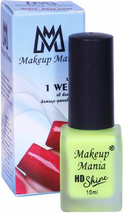 Makeup Mania Velvet Matte Nail Polish 12 ml (Shade # 131) Parrot Green
