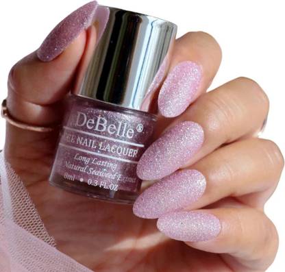 DeBelle Gel Nail Lacquer (Lavender with Holo Glitter ; Sugar Finish) Ophelia