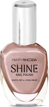 Hilary Rhoda Mirror Shine Nail Polish| Glossy Gel Finish| Long Lasting & Chipfree Nail Polish ( Nude Brown )