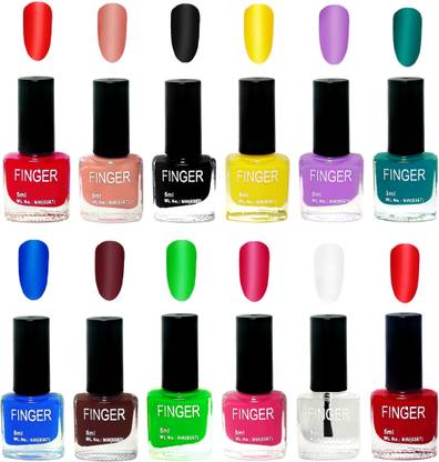 Finger Matte Nail Polish 5.1 Multicolor