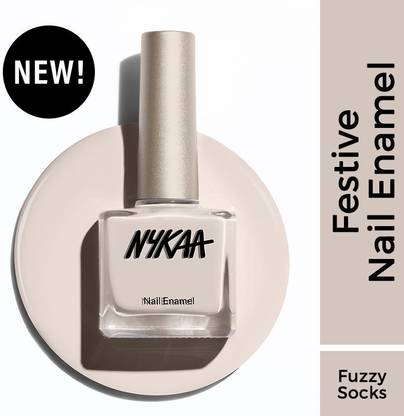 NYKAA Creme Nail Enamel - Fuzzy Socks 457 Grey