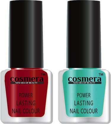 COSMERA Quick Dry Super Long Lasting High Shine Nail Polish Set of 2 A118 (19-22
