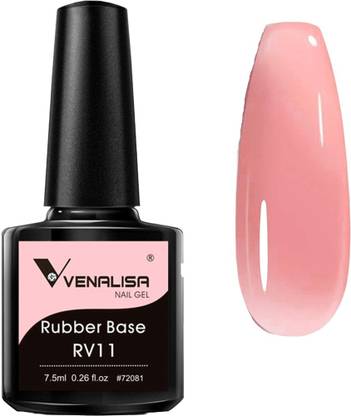 VENALISA 7.5ml Rubber Base Gel 3 in 1 mult-functional Nail Gel Polish UV Nail Gel RV11-Multicolor